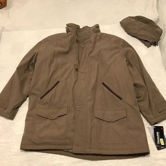 Roundtree & Yorke tan heavy weight coat w/ Thinsulate 3X nwt - Picture 1 of 8